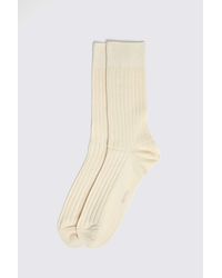 Moss - Off- Fine Ribbed Socks - Lyst
