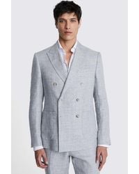 Moss - Slim Fit Light Linen Suit Jacket - Lyst