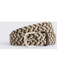 Moss - Neutral Woven Belt - Lyst