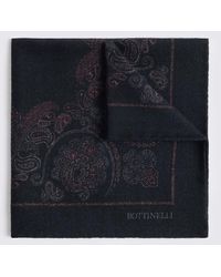 Tessitura bottinelli - Italian & Wine Paisley Wool Pocket Square - Lyst