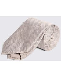 Moss - Champagne Silk Semi Plain Tie - Lyst