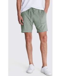 Moss - Sage Terry Towelling Shorts - Lyst