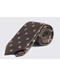 Moss - Dark & Silk Floral Tie - Lyst