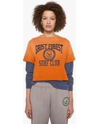 Ghost Forest Surf Club - Siren Crop T-Shirt Gfsc International - Lyst