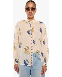 Alix Of Bohemia - Poet Blouse Blueberry Shirt - Lyst