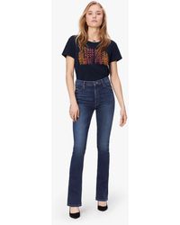 Mother The High Waisted Runaway Sweet And Sassy - Blue