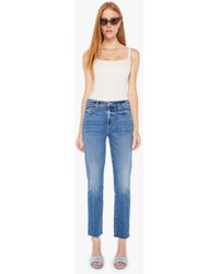 Mother - The Rascal Ankle Fray Opposites Attract Jeans - Lyst