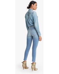 Mother The Stunner Zip Ankle Step Fray Camp Expert - Blue