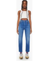Mother - High Waisted Hiker Hover Across The Finnish Line Jeans - Lyst