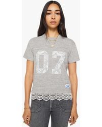 Mother - The Footballer Heather T-Shirt - Lyst