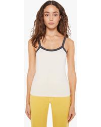 Mother - The Open Arms Tank Top Antique White And - Lyst
