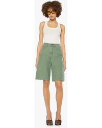 Mother - The Half-Pipe Bermuda Fray Roger That Jeans - Lyst