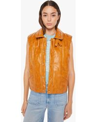 Mother - The Huff And Puff Vest Detour Ahead Shirt - Lyst