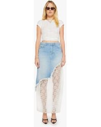 Mother - The Peek-A-Boo Maxi Head Rush Skirt - Lyst