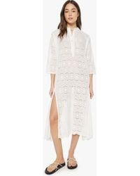 Natalie Martin - Isobel Dress Medallion Embroidery Salt - Lyst