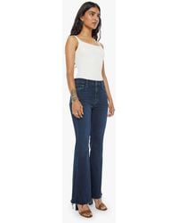 Mother - Petites The Lil Weekender Fray Chip On My Shoulder Jeans - Lyst