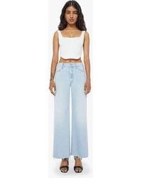Mother - Petites The Lil Hustler Roller Skimp Fray Bring Cooler Jeans - Lyst