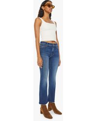 Mother - The Outsider Ankle Fray Uncharted Waters Jeans - Lyst