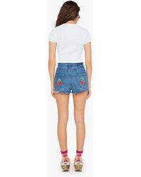 Mother - The Tune Up Shorts Fray Thumb With Cherries - Lyst