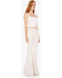 Mother - The Super Cha Cha Prep Heel Crystal Jeans - Lyst