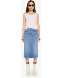 Mother - The Swooner Straight A Midi Skirt Diggin' It - Lyst