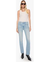 Mother - The Patch Pocket Insider Sneak Go Long Jeans - Lyst