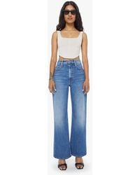 Mother - Petites The Lil High Waisted Bookie Sneak Knick Knack Paddy Whack Jeans - Lyst