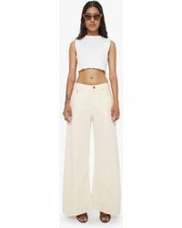 Mother - Petites The Lil Lemon Twist Sneak Natural Jeans - Lyst