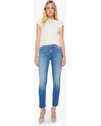 Mother - The Mid Rise Dazzler Hover Kissing Caddy Jeans - Lyst