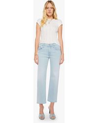 Mother - The Mid Rise Rambler Zip Ankle Pretty Please Jeans - Lyst