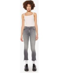 Mother - The Insider Crop Step Fray Moshpit Memories Jeans - Lyst