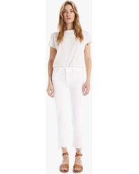 Mother - The Insider Crop Step Fray - Lyst