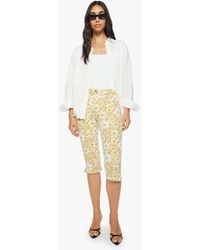 Mother - The Stunner Zip Bunny Snip Floral Notes Jeans - Lyst
