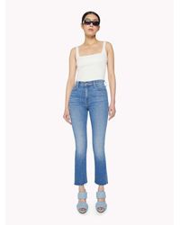 Mother - Dazzler Log-tag Tapered Jeans - Lyst