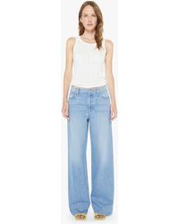 Mother - The Rerun Zip Sneak Last Bite Jeans - Lyst