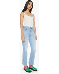 Mother - The Tripper Flood Fray Look Ma, No Hands! Jeans - Lyst