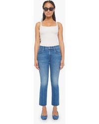 Mother - Petites The Lil Insider Ankle Get Two Birds Stoned Jeans - Lyst
