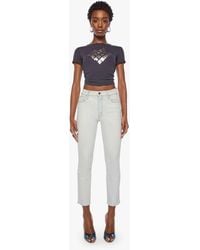 Mother - The Mid Rise Dazzler Ankle Hairspray Hall Of Fame Jeans - Lyst