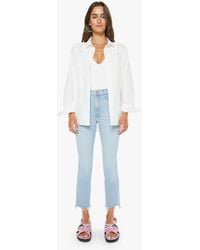 Mother - The Insider Crop Step Fray You'Re My Favorite Jeans - Lyst