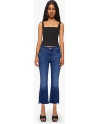Mother - Petites The Lil Insider Crop Step Fray Off Limits Jeans - Lyst