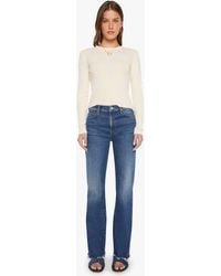 Mother - The Kick It Skimp Fray Naughty By Nature Jeans - Lyst