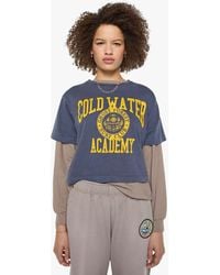 Ghost Forest Surf Club - Siren Crop T-Shirt Cwa Rescue - Lyst