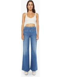 Mother - The Stashed Hustler Roller Sneak Whisk Me Away Jeans - Lyst