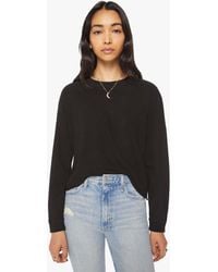 Mother - The L/s Slouchy Cut Off T-shirt - Lyst