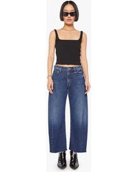 Mother - Petites The Lil Mid Rise Full Pipe Flood Fray Unplugged - Lyst