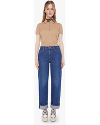 Mother - Chloe Fineman X The Glider Hover Cuff Cabin Fever Jeans - Lyst