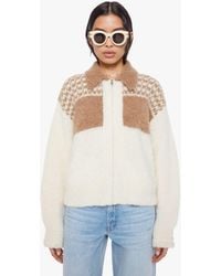 Mother - The Zip Raquette Cardigan Fluff Back Shirt - Lyst