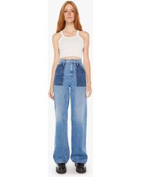 Mother - The Patch Maven Heel Love Triangle Jeans - Lyst