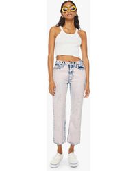 Mother - High Waisted Rider Ankle Paint On My Palette Jeans - Lyst