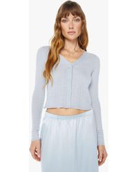 SABLYN - Vincent Pointelle Knit Cardigan Whisper Sweater - Lyst